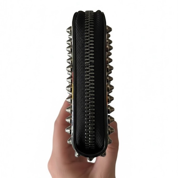 Christian Louboutin Panettone Hawaii Print Spiked Wallet - Picture 5 of 7